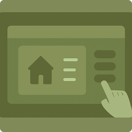 Ilustrasi langkah-langkah navigasi website